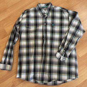 Cinch button down- xl